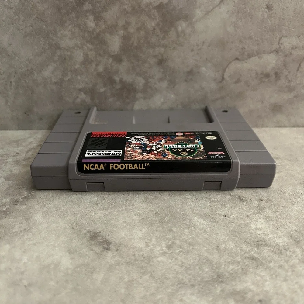 NCAA Football Super Nintendo SNES Video Game Cartridge Only